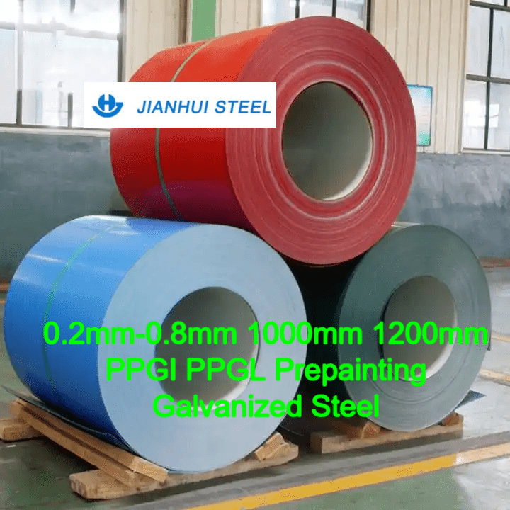 0.2mm-0.8mm 1000mm 1200mm PPGI PPGL Prepainting Galvanized Steel